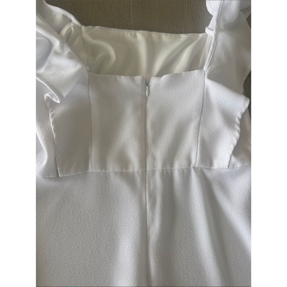BCBGeneration White Ruffle Strap Mini Dress - Picture 6 of 7
